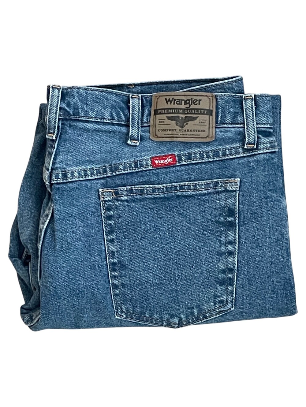 Wrangler Medium Wash Straight Leg Jeans Men's 40x30 CLEAN!